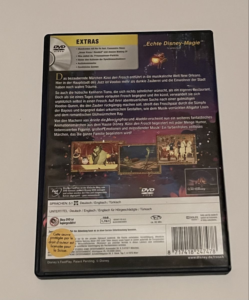 Tutti i DVDs: Disney DVD: Küss den Frosch – Usato da Bern venduto da hispano74 1