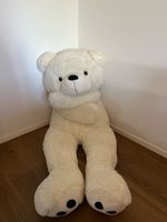 145cm grosser Teddybär weiss