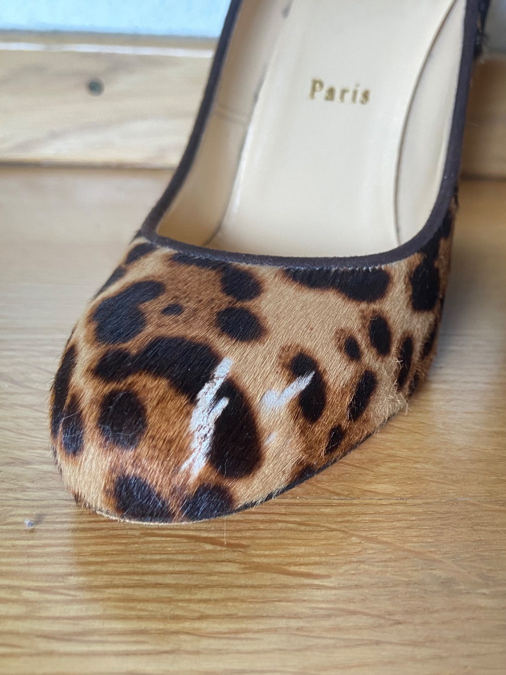 Christian Louboutin Scarpe da donna: Louboutin Leopard Wedges Grösse 38 – Usato da Basel venduto da lafleur2663 5