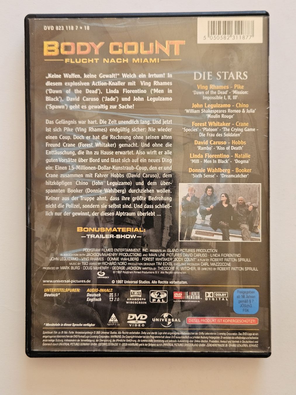 Tutti i DVDs: Bodycount - Flucht nach Miami - #WT18 – Usato da Oberdorf BL venduto da BaldenEagle 3