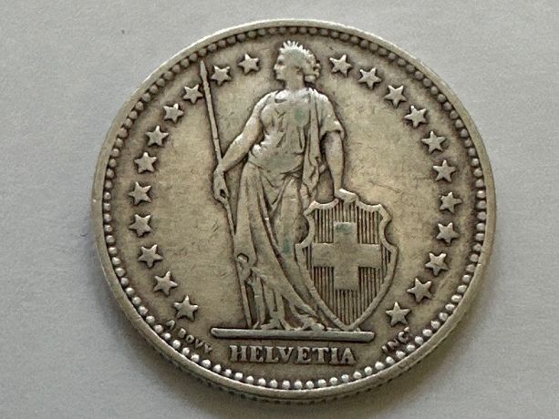 Alle Münzen: 2Fr, Silber 1901 – Gebraucht aus Erlach von gubbe1 1