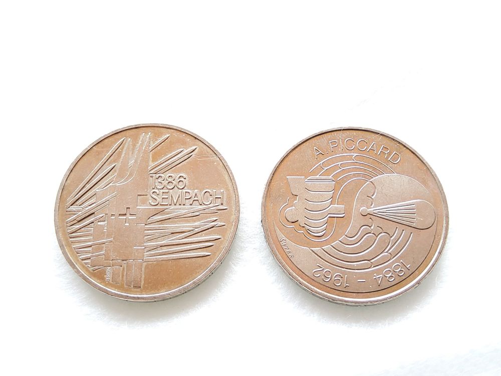 Lot de 6 pièces comm. de 5.- frs (Gebraucht) in Malleray für CHF 10 ...
