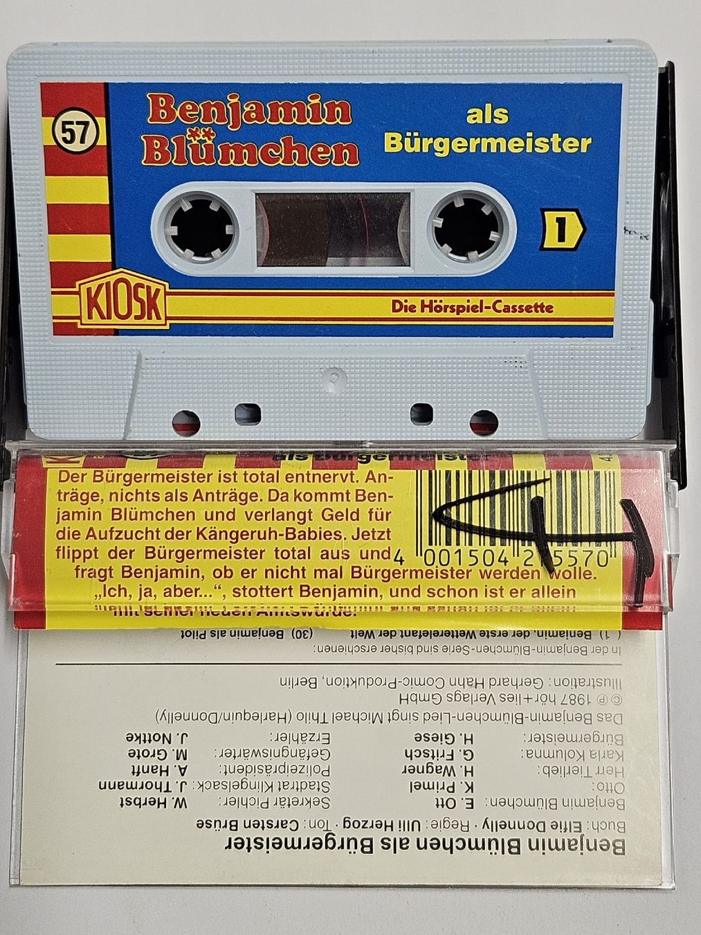 Musicassette: Benjamin Blümchen als Bürgermeiser / Nr 57 / Kassette #WT18 – Usato da Oberdorf BL venduto da BaldenEagle 1