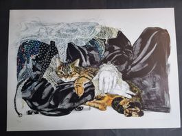 ILSE FREI & RIEDI ORIGINAL GRAFIK HANDSIGNIERT NUMMERIERT
