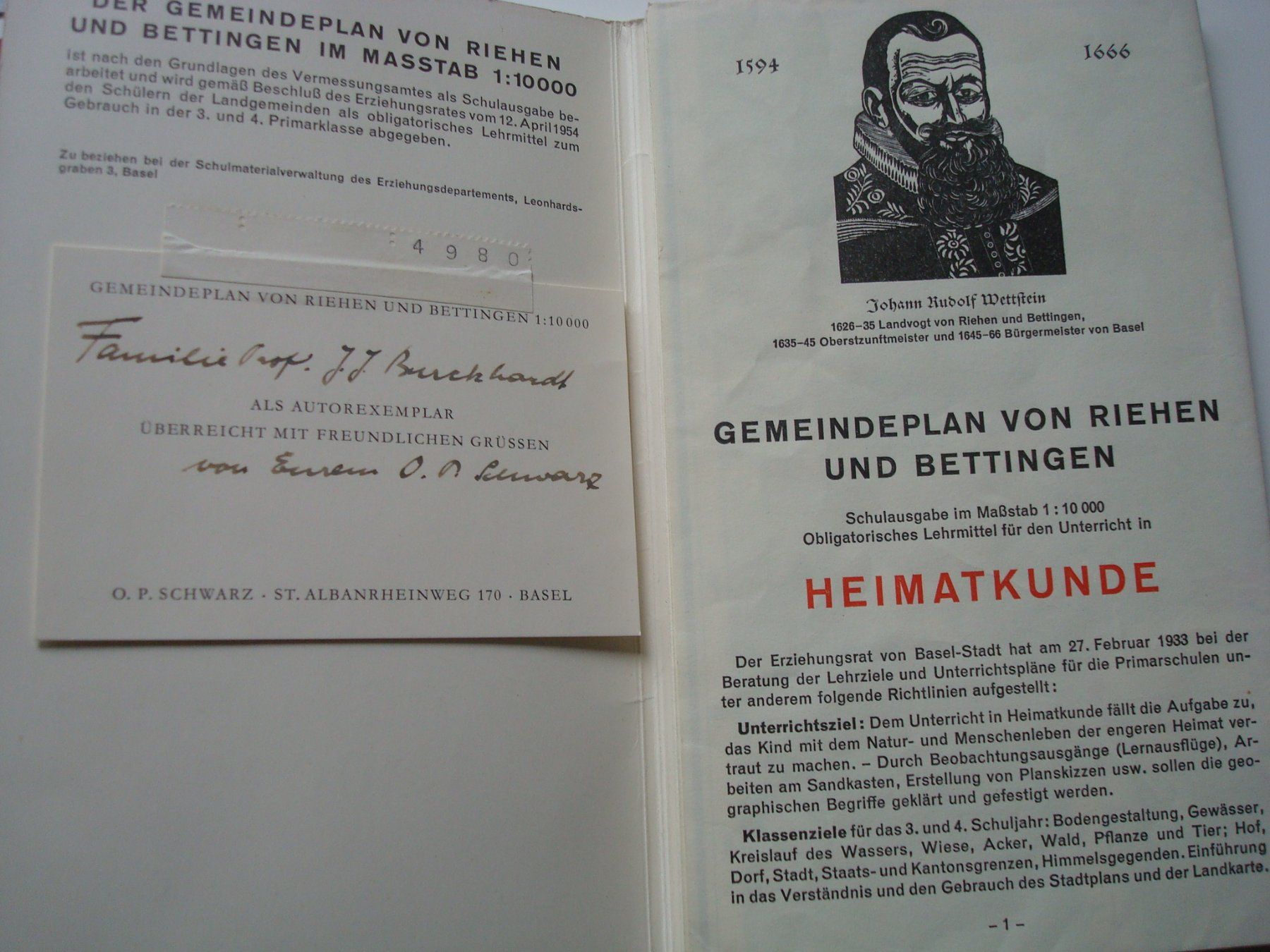 Cartine & Atlanti: Plan von Riehen und Bettingen – Usato da Riehen venduto da Baerewaegli 1