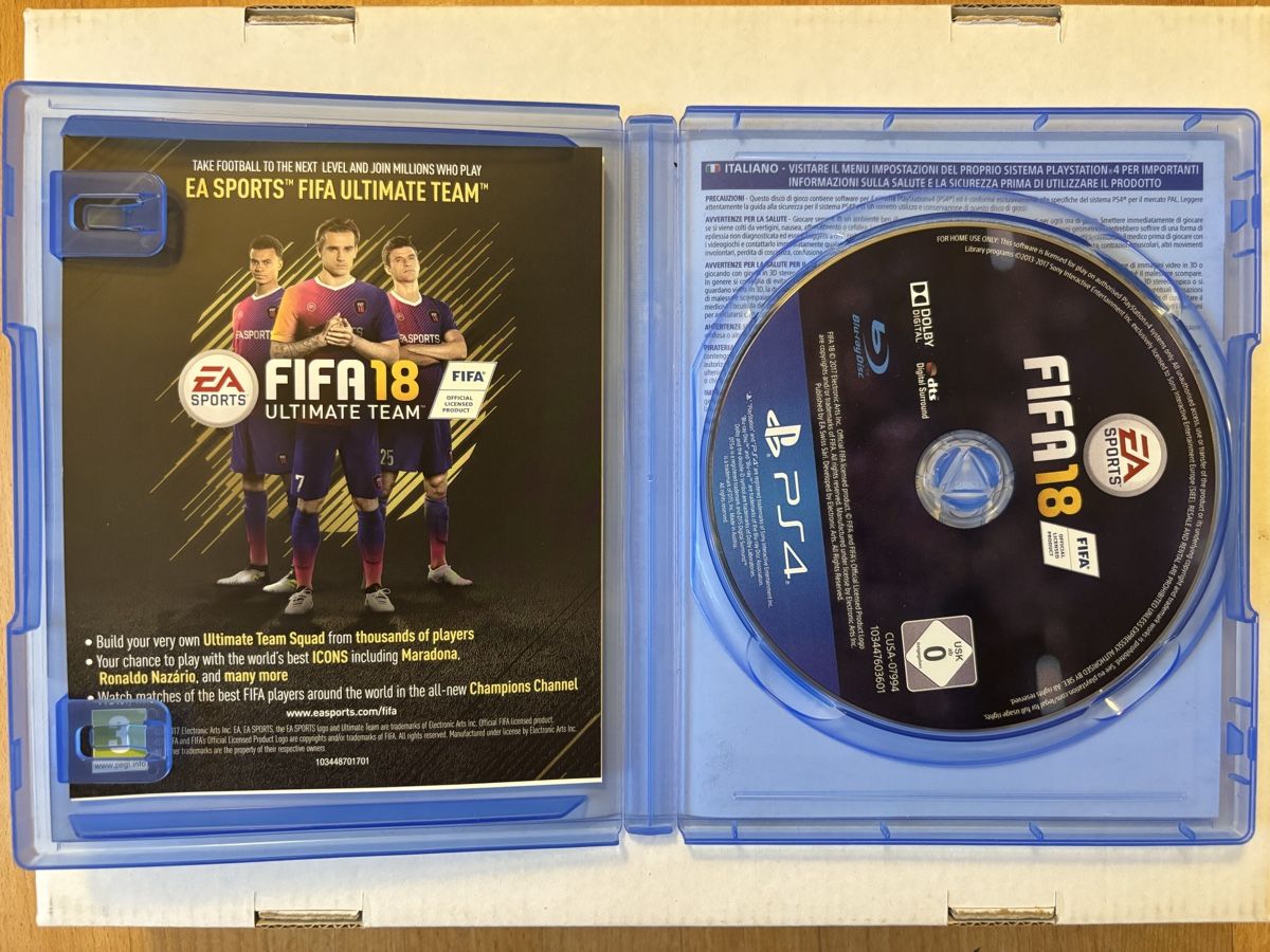 Sony Giochi: FIFA 18, PS4 – Nuovo (secondo la descrizione) da Zürich venduto da s0u9 1