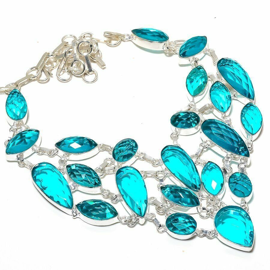 Catenine: GEORGEOUS Tourmaline GEMSTONE Necklace 18" – Nuovo e nell'imballaggio originale da Gächlingen venduto da CHARLEZGIFTS