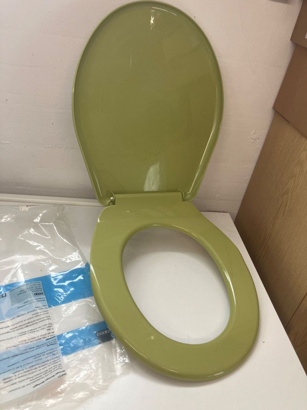 WC: WC-Sitz hellgrün, Sitzring, Deckel, neuwertig, schnell mo... – Usato da Basel venduto da ampra2276 4