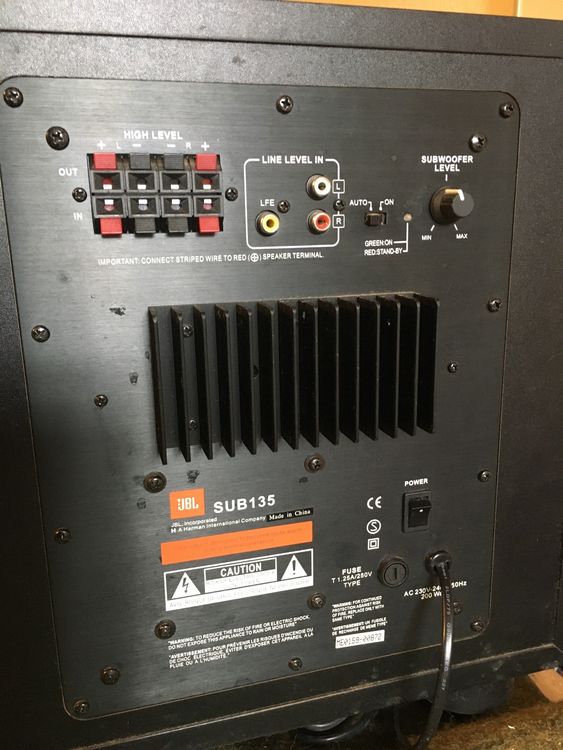 JBL Subwoofer SUB 135 Kaufen auf Ricardo