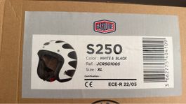 GASOLINE S250 Motorradhelm XL Weiss/Schwarz
