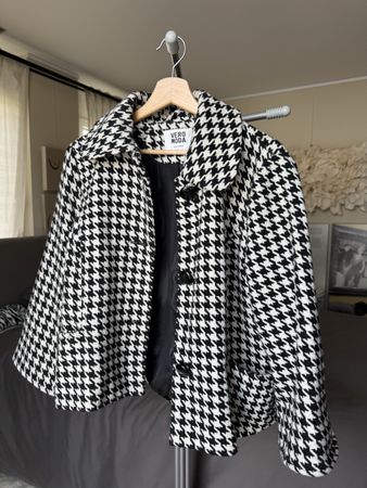 Schwarz-weisse Vero Moda Übergangsjacke Grösse L
