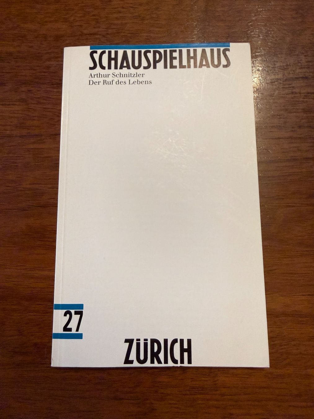 Documenti: Programmheft Schauspielhaus Zürich Schnitzler gebraucht – Usato da Erstfeld venduto da Mario_boe0