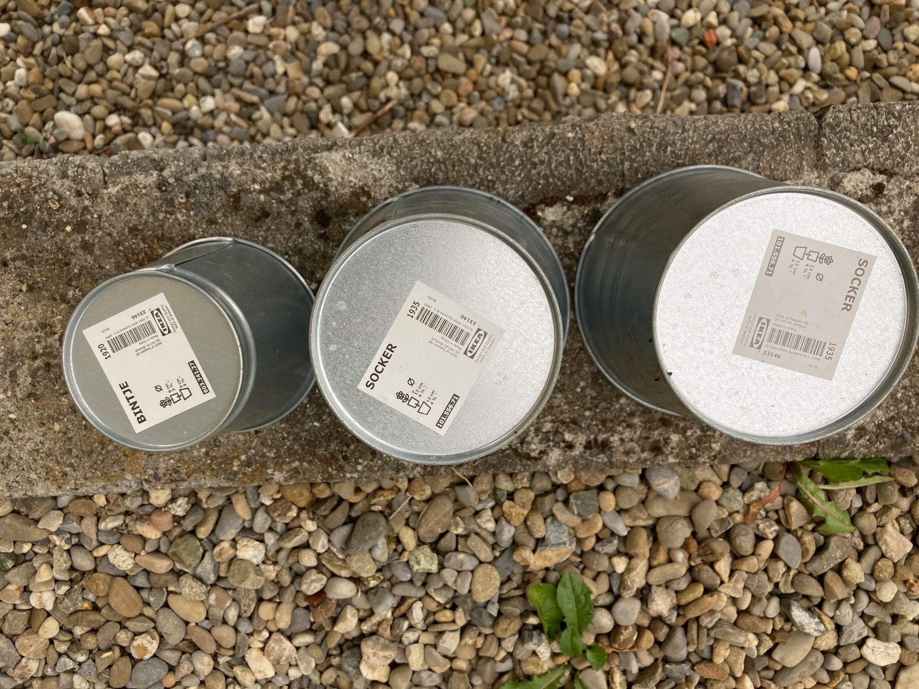 Ikea Vasi per fiori: 3x Übertöpfe verzinkt – Usato da Hitzkirch venduto da eve_may 2