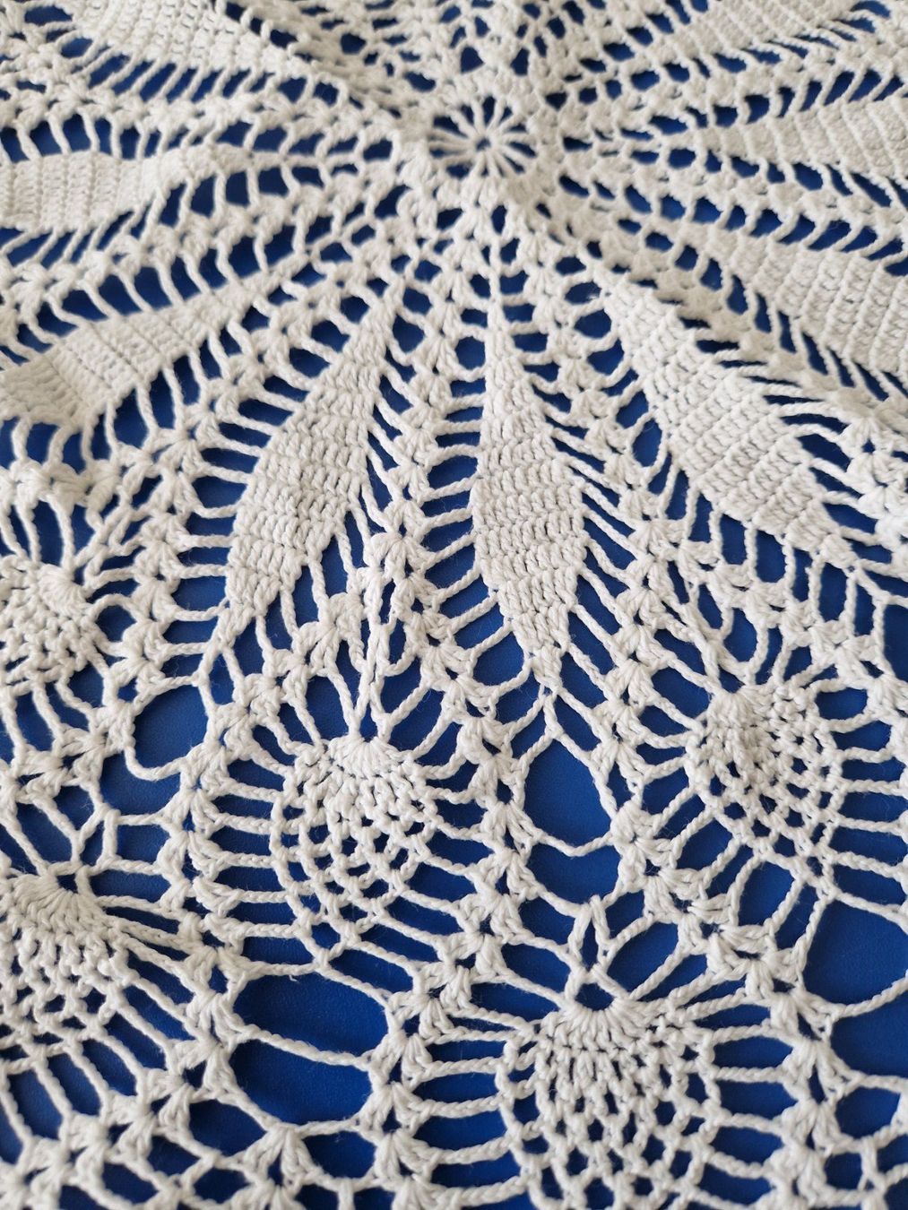 Coperte: runde weisse Baumwoll Spitzendecke ca. 90 cm – Usato da Münchenbuchsee venduto da Aare22 2
