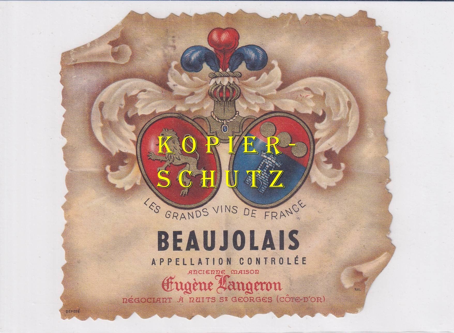 Carta: Etikette - Beaujolais /bd – Usato da Hombrechtikon venduto da Rudolf07