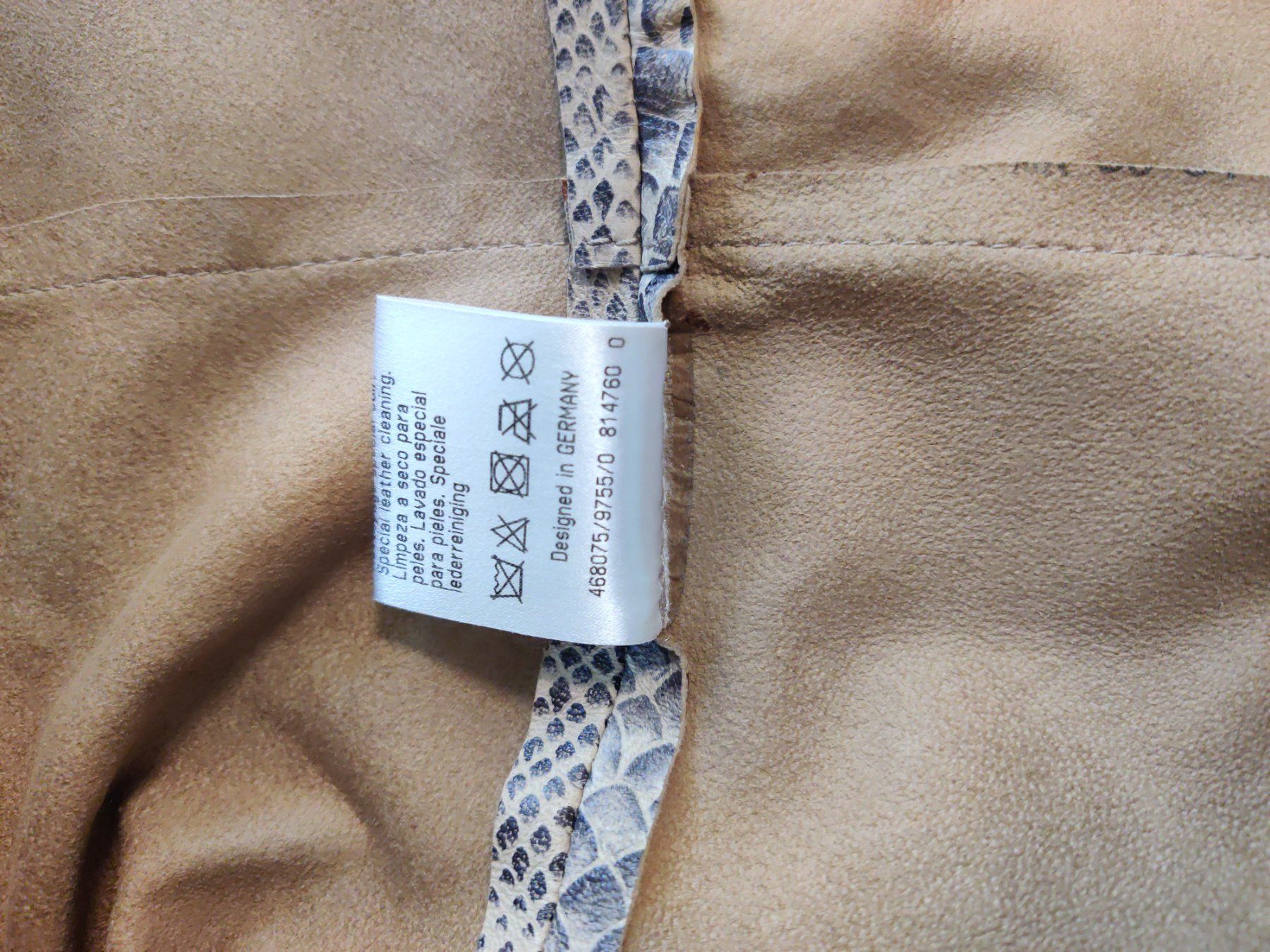 Luisa Cerano Giacche: LUISA CERANO Lammnappa-Lederjacke Schlangenoptik – Usato da St. Gallen venduto da secondhandy111 6