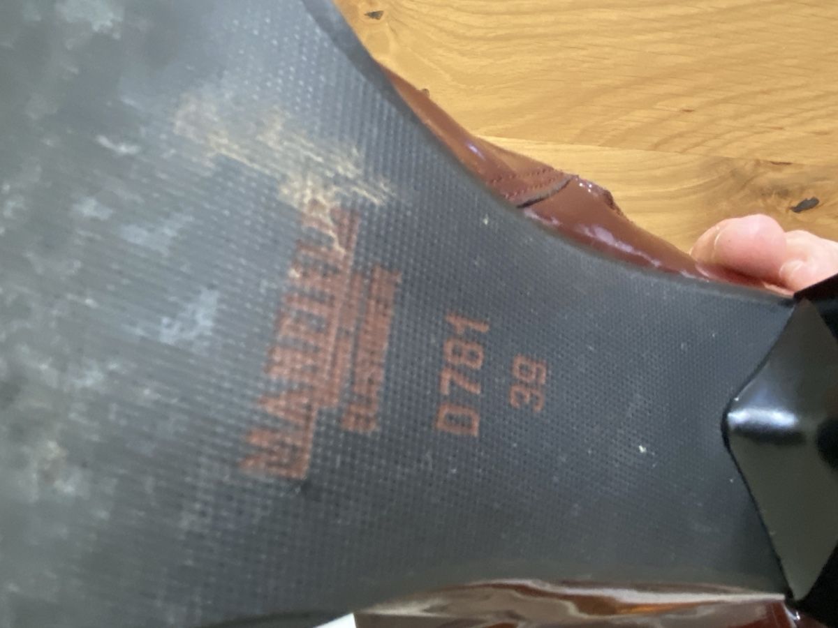 Damenschuhe: Manfield Stiefel Lack bordeaux, Echtlederfutter,, Gr. 39 – Neu (gemäss Beschreibung) aus Hünibach von nadalila 7