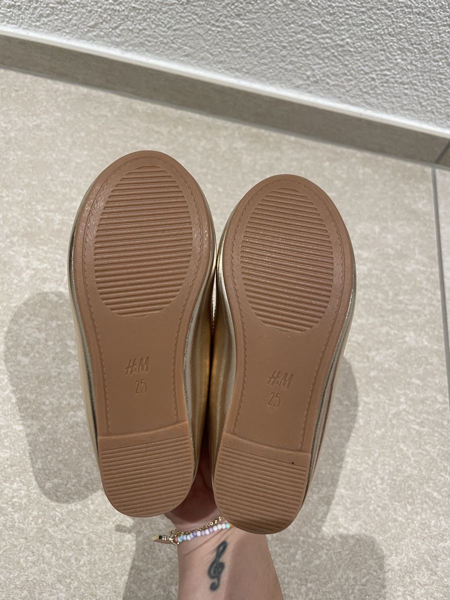 H&M Schuhe für Mädchen: H&M Ballerinas Grösse 25 Gold – Neu (gemäss Beschreibung) aus Zürich von catutska 2