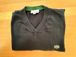 Lacoste Pullover schwarz XXL/ FR7 Classic Fit V-Ausschnitt
