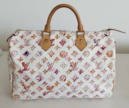 Louis Vuitton Speedy 35 Aquarelle 🌸🌷🌼