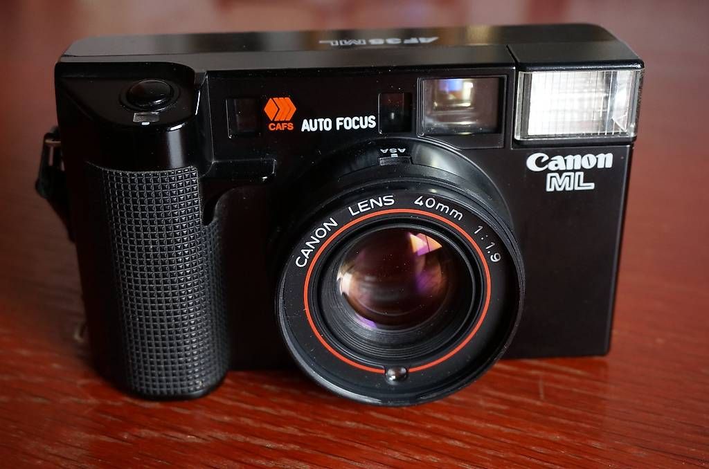 Canon AF35ML AF 35ML Point & Shoot Film Camera Auto Focus 40mm F:1.9 Lens *As Is