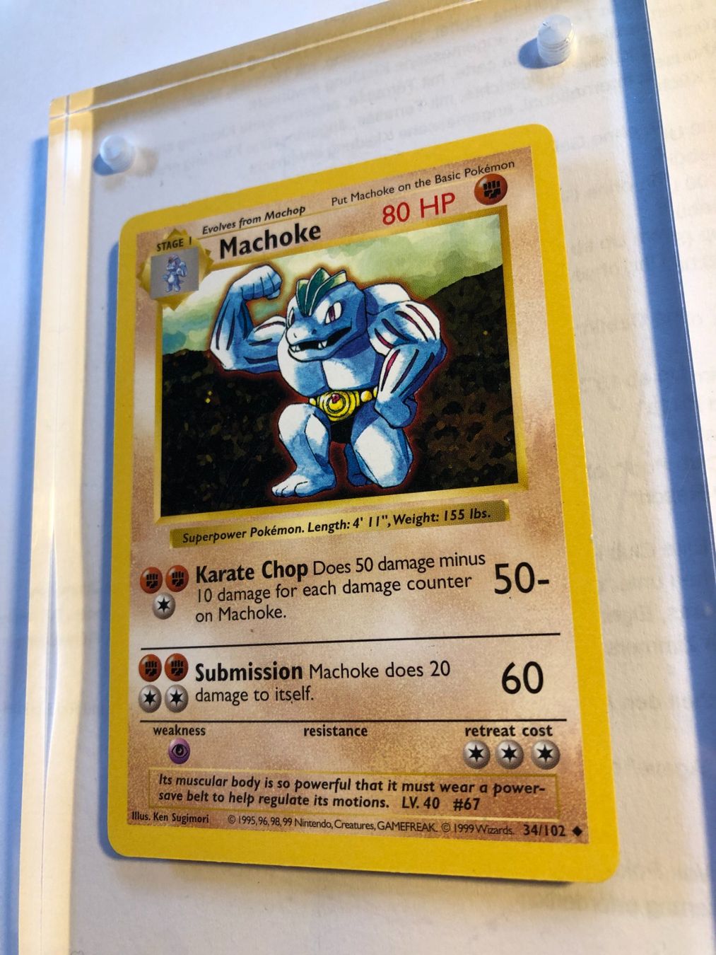 Cartes à collectionner: Machoke (uncommon) base set Shadowless - LP - ab 1.- – D'occasion à Giubiasco par dan_pr8b 2
