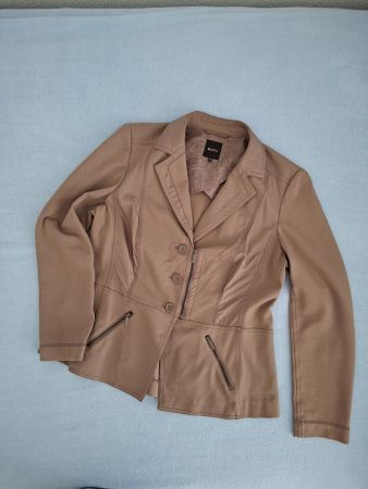 Damenblazer beige Grösse 44 Viskose/Polyamid