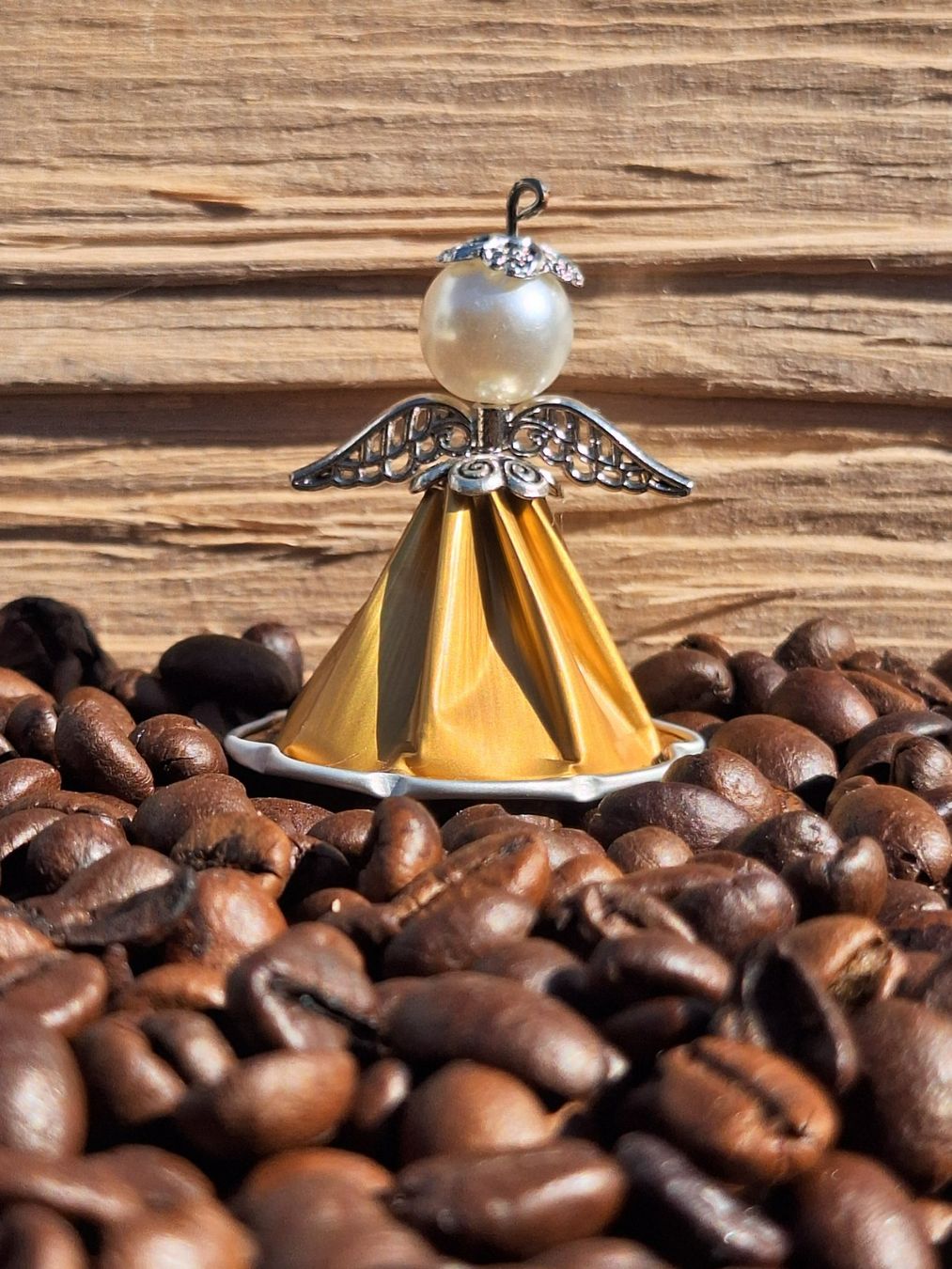 Tutte le decorazioni: Engel Gold aus Kaffeekapsel – Nuovo (secondo la descrizione) da Bassersdorf venduto da ReCapsuleDesign