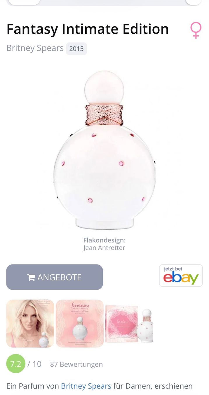 Parfum & Eau de Toilette: Fantasy Intimate Edition Britney Spears EDP 5ml. Abfüllung – Gebraucht aus Zürich von deruja 4