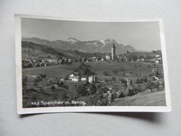 Echtphoto Karte Speicher Appenzell 1932