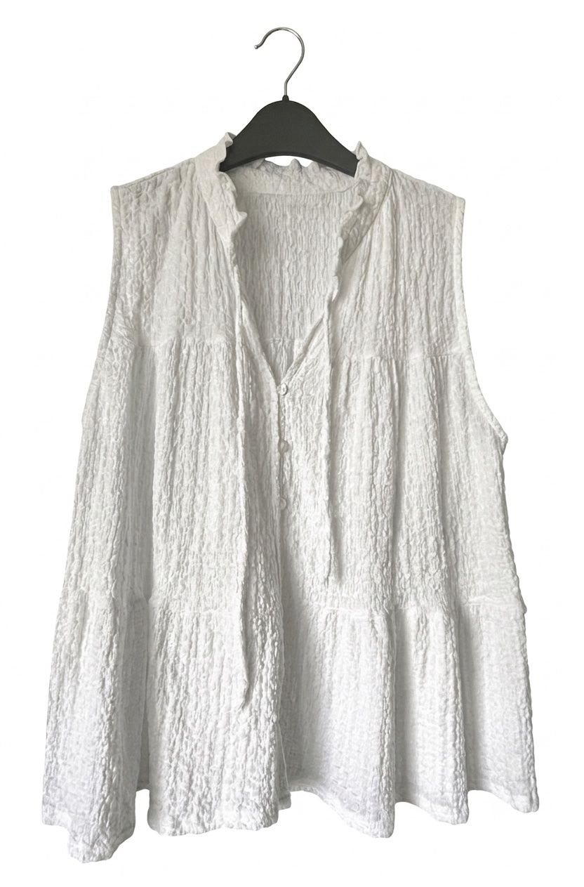 Tops: ärmelloses blüschen, gr. l-xl – Gebraucht aus Stettfurt von Chrbe