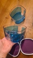 2 Tupperware Frischhaltedosen blau🩵   Deckel in lila 💜
