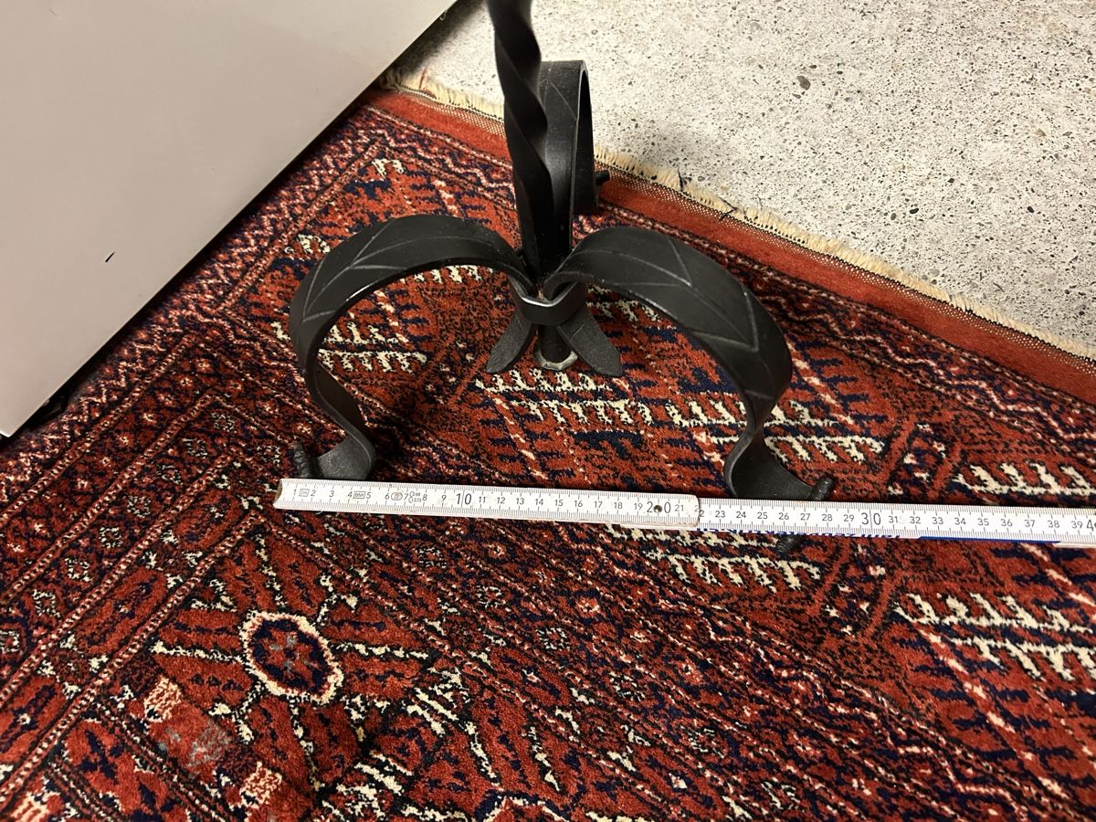 Portacandele: Kerzenständer, Metall mit mit Kerze,Höhe 93 cm. – Usato da Lanzenhäusern venduto da vic63 5