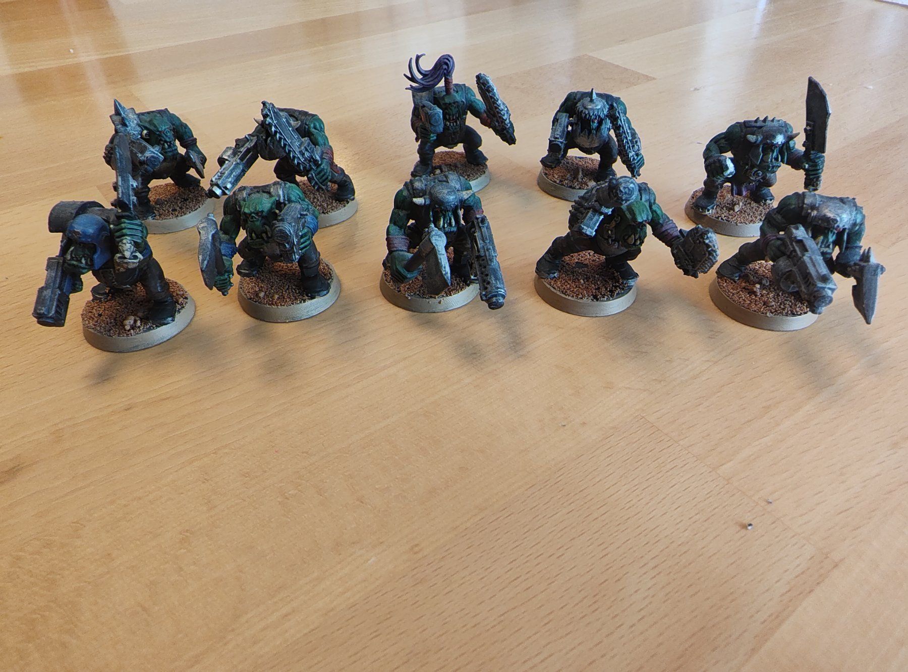 Kit di modellismo & Modellini statici: WARHAMMER 40K - OLD ORKS BOYS FULLY PAINTED 3RD EDITION – Usato da Matran venduto da Rafiki91