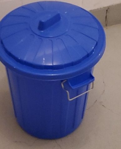Abfalleimer: Abfalleimer Kunststoff blau mit Deckel – Gebraucht aus Hinwil von Nabe1