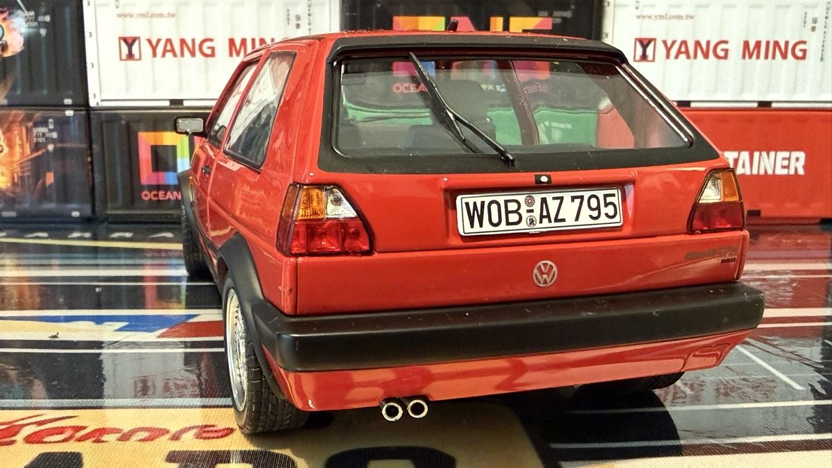 Volkswagen Modellautos: VW Golf 2 GTI Modellauto rot, 1:18,  – Neu (gemäss Beschreibung) aus Basel von Zomeg 2