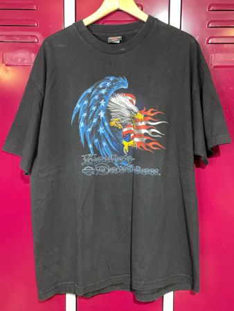VINTAGE 90S BRAVADO HARLEY DAVIDSON  T-SHIRT SZ: XL