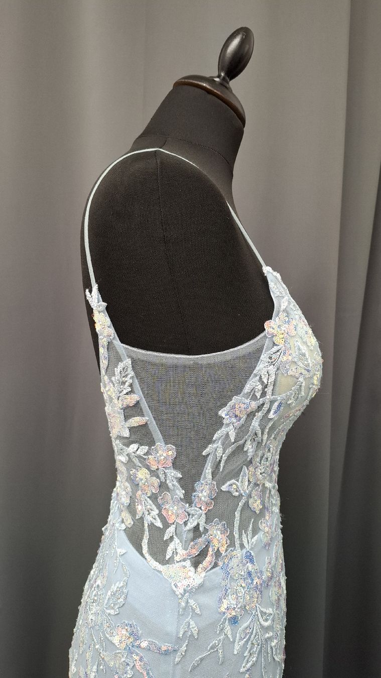 Vestiti: Neues, hellblaues Abendkleid, Grösse 36, perfekt! – Nuovo (secondo la descrizione) da Uster venduto da VMT. 3