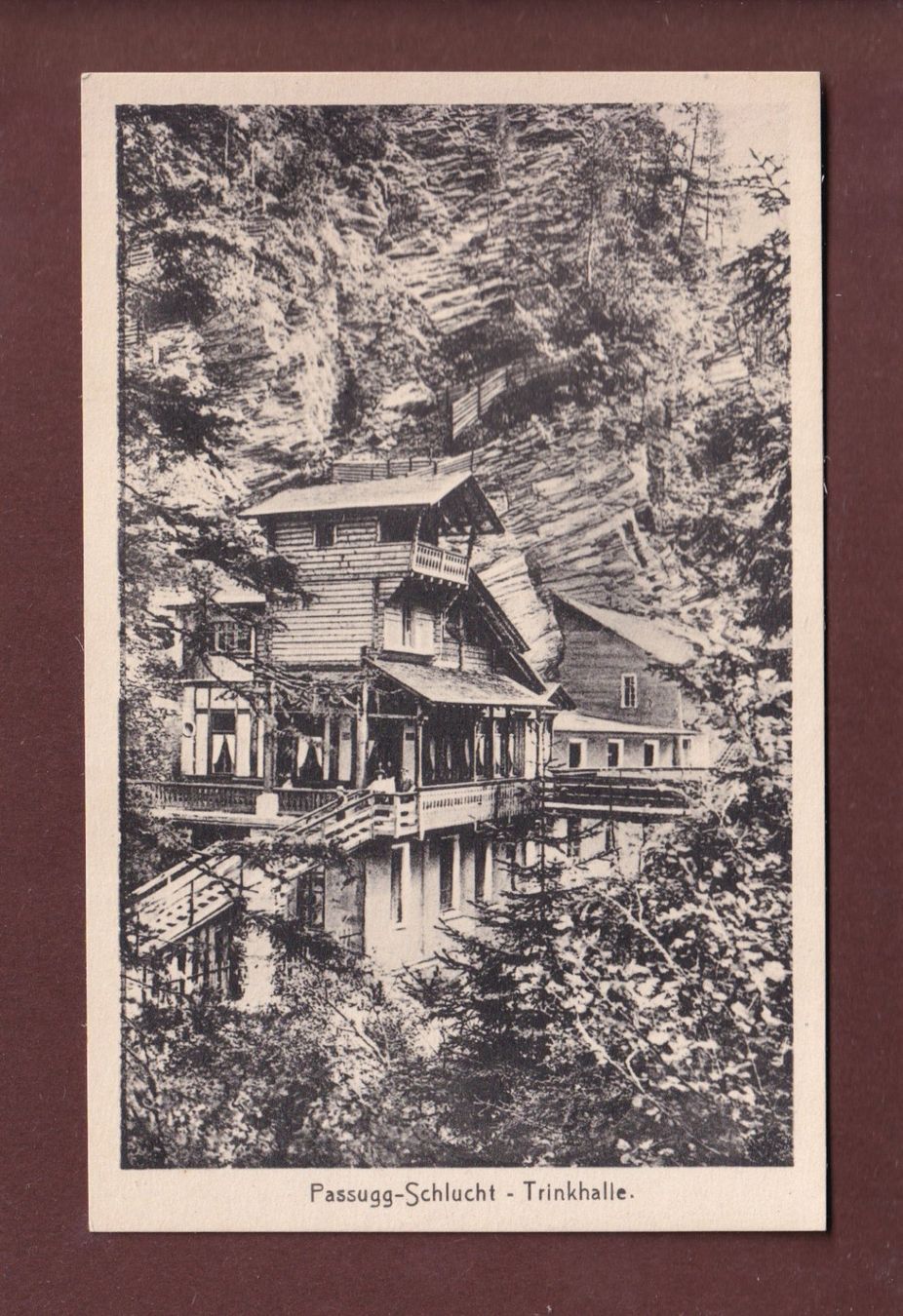 Cartoline postali: PASSUGG-SCHLUCHT - Trinkhalle – Usato da Pully venduto da nicecards