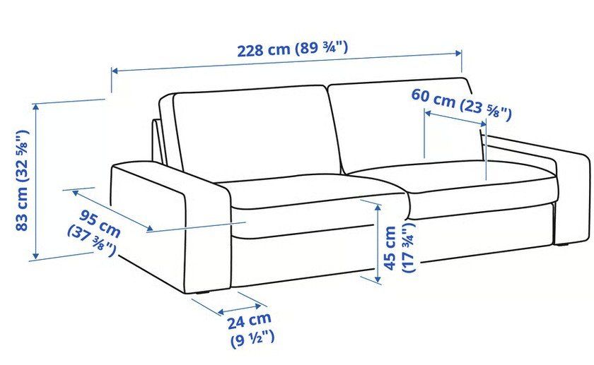 Ikea Sofas: 3er-Sofa, Leder dunkelbraun – Gebraucht aus Basel von Ekr 1