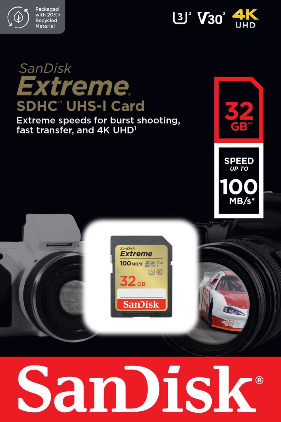 Sandisk Schede di memoria: SanDisk Extreme 100MB/s SDHC 32GB V30 – Nuovo e nell'imballaggio originale da Niederurnen venduto da mowgli_1963 3
