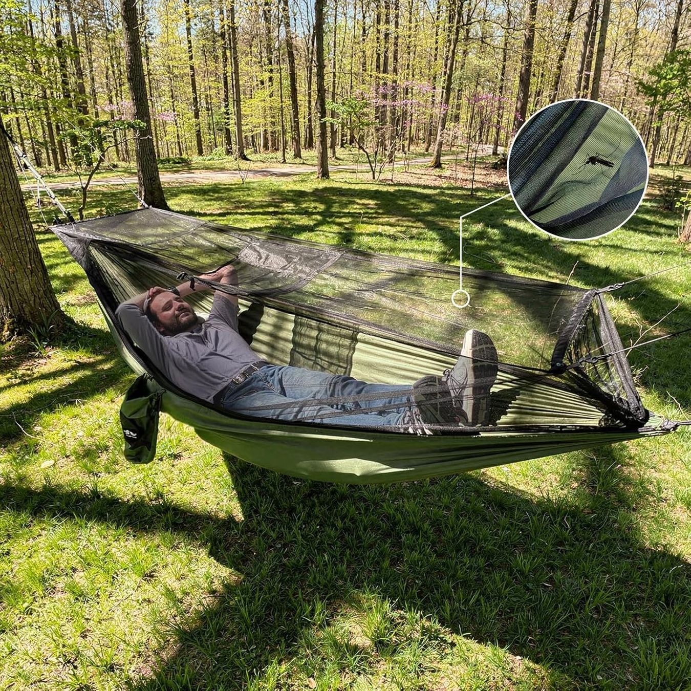 Amache: Outdoor Hängematte mit Moskitonetz leicht – Nuovo e nell'imballaggio originale da Suhr venduto da SchnapperCH 3