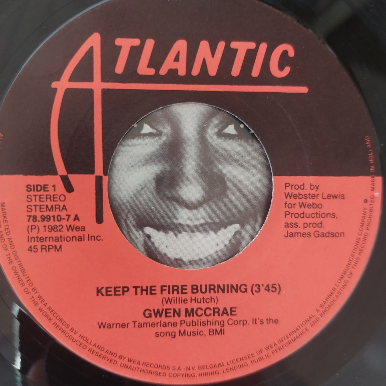 Dischi in vinile: Gwen McCrae – Keep The Fire Burning 7" 1982 – Usato da Würenlingen venduto da oli_ccy5 2
