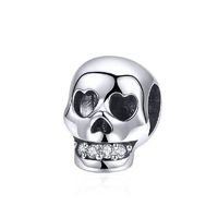 Charm Anhänger Totenkopf Stirlingsilber
