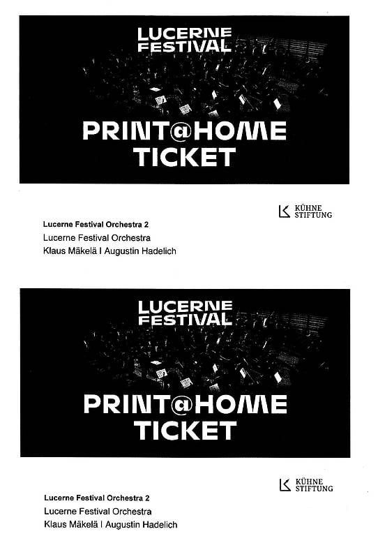Tickets: Tickets KKL Klaus Mäkelä – Neu (gemäss Beschreibung) aus Basel von ulrichkru1