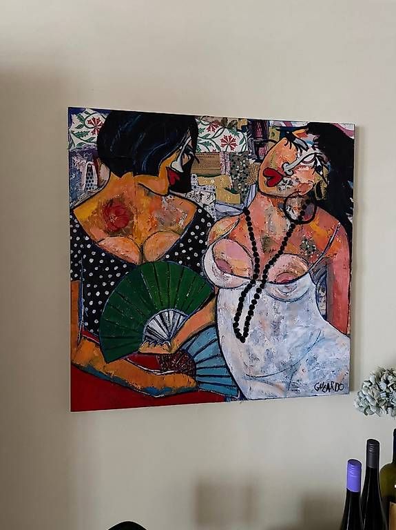 Tableaux: Bilder Mercedes Gallardi, Öl-Collage – D'occasion à Bern par Martin7299