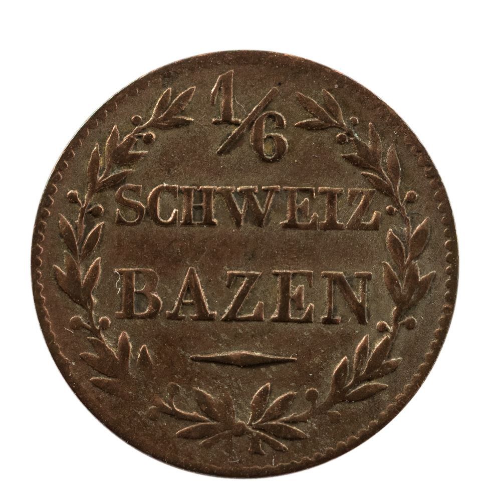Tutti le monete: Graubünden 1/6 Bazen 1842 – Usato da Rotkreuz venduto da Swiss-Coins 1