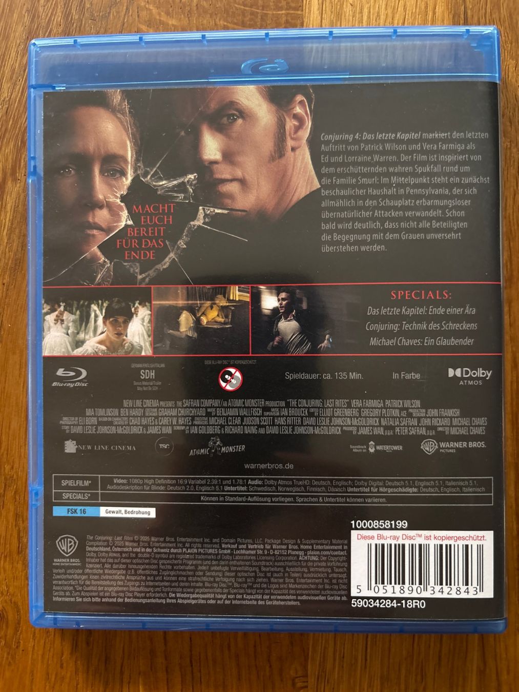 Tutti i DVDs: Conjuring 4: Das letzte Kapitel (Blu-ray) – Usato da Liebefeld venduto da pavax 1