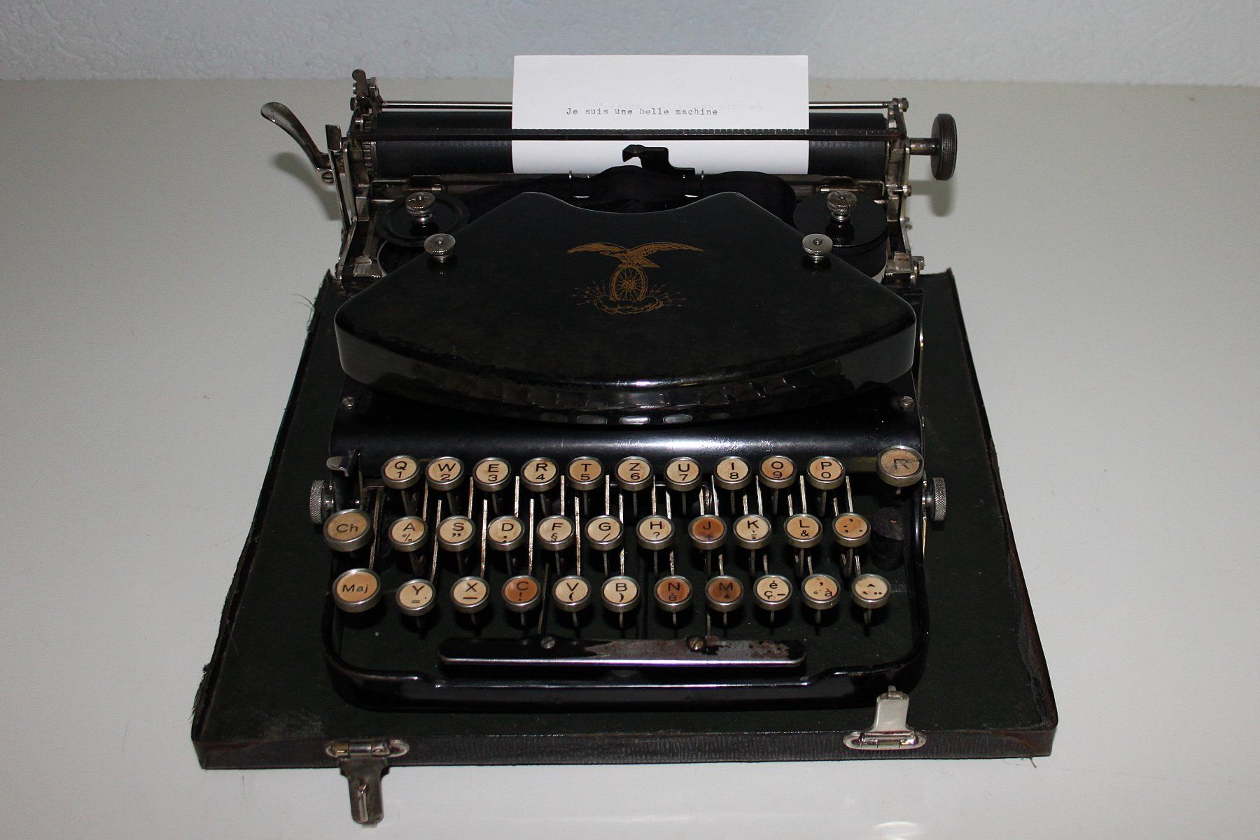 Schreibmaschinen: Rare, Petite machine à écrire ancienne – Gebraucht aus Cernier von Oural1 6