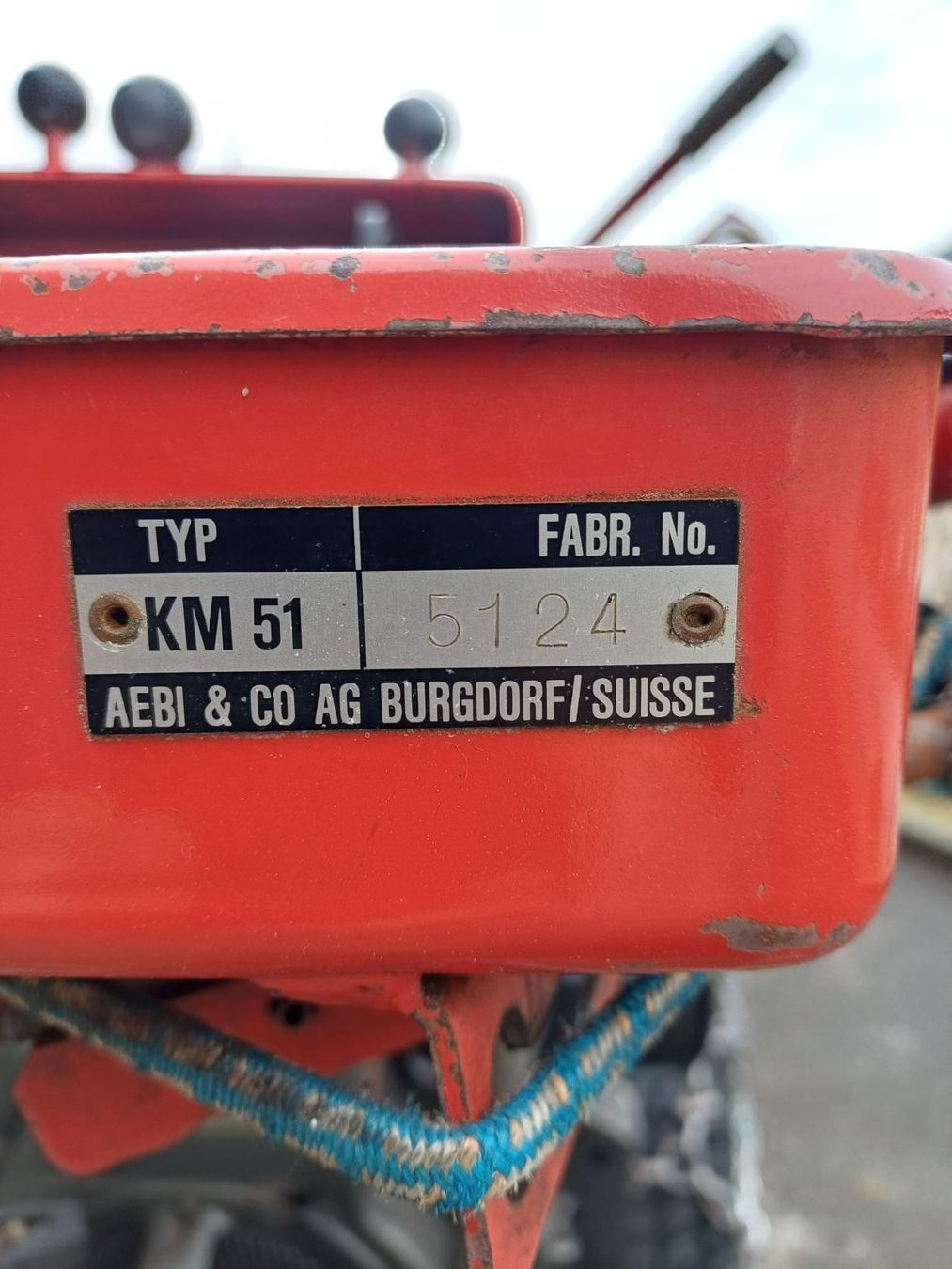 Aebi Tutte le macchine: Aebi Typ KM 51 – Usato da Hasle LU venduto da ...EB80... 6